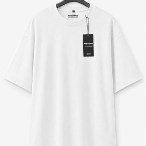 mens premium black drop shoulder t shirt