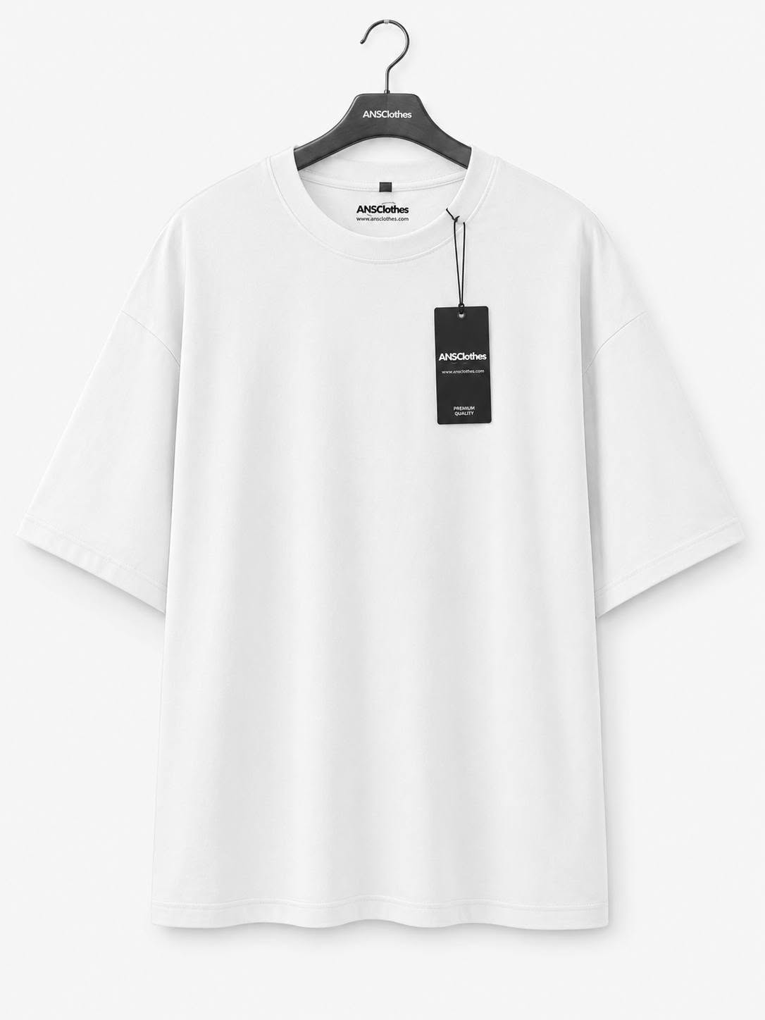 mens premium black drop shoulder t shirt