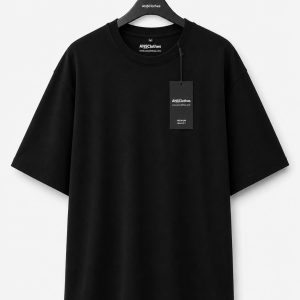 mens premium black drop shoulder t shirt