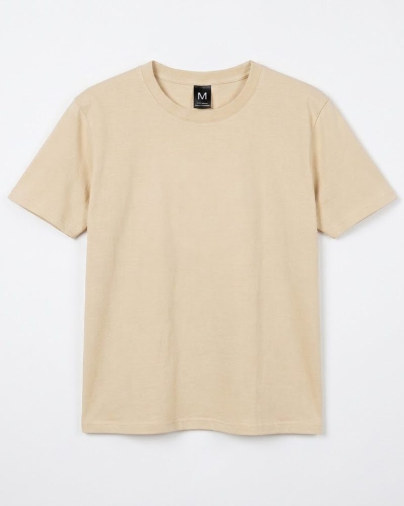 Premium Mens  Blank T-shirt Creame