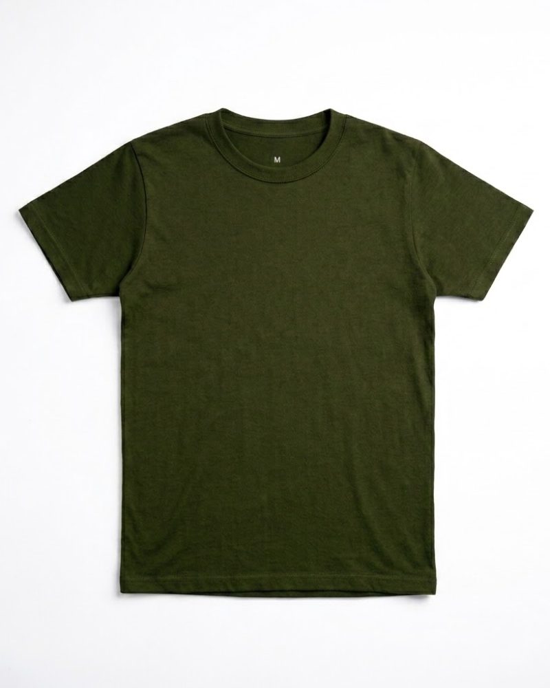 Premium Mens  Blank T-shirt Olieve